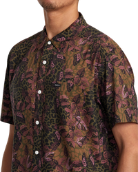 The RVCA Mens Anytime Shirt in Bombay Brown