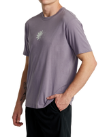 The RVCA Mens Bloomin T-Shirt in Purple Sage