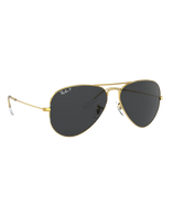 Aviator Classic Polarised Sunglasses in Gold