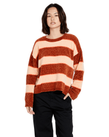 The Volcom Womens Bubble Tea Jumper in Nutmeg