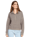 The Volcom Womens Sun of Sand Sweatshirt in Dark Grey