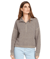 The Volcom Womens Sun of Sand Sweatshirt in Dark Grey