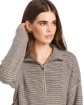 The Volcom Womens Sun of Sand Sweatshirt in Dark Grey