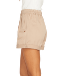 The Volcom Womens Frochi Walkshorts in Taupe