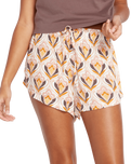 The Volcom Womens Retrospectacle Shorts in Hazelnut