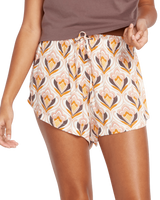 The Volcom Womens Retrospectacle Shorts in Hazelnut