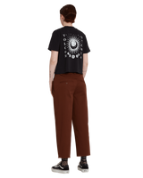 The Volcom Womens Whawhat Chino Trousers in Brown