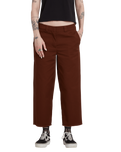 The Volcom Womens Whawhat Chino Trousers in Brown