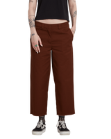 The Volcom Womens Whawhat Chino Trousers in Brown