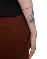 The Volcom Womens Whawhat Chino Trousers in Brown