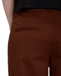 The Volcom Womens Whawhat Chino Trousers in Brown