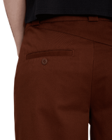 The Volcom Womens Whawhat Chino Trousers in Brown