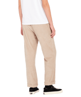 The Volcom Womens Stone Street Trousers in Light Khaki