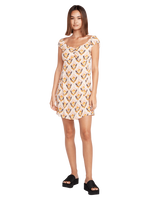 The Volcom Womens New Threads Dress in Hazelnut