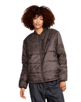 The Volcom Womens Puff Off Jacket in Espresso