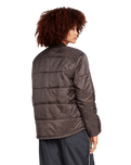 The Volcom Womens Puff Off Jacket in Espresso