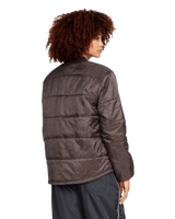 The Volcom Womens Puff Off Jacket in Espresso