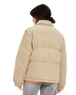 The Volcom Womens Cord'n Puff Jacket in Khaki