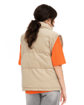 The Volcom Womens Cord'n Puff Jacket in Khaki