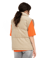 The Volcom Womens Cord'n Puff Jacket in Khaki