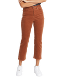 The Volcom Womens Stoned Straight Trousers in Nutmeg