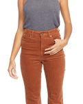 The Volcom Womens Stoned Straight Trousers in Nutmeg