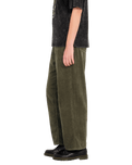 The Volcom Womens Weellow Cord Trousers in Wintermoss