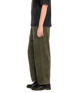 The Volcom Womens Weellow Cord Trousers in Wintermoss