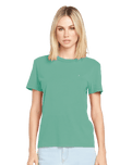 The Volcom Womens Solid Stone T-Shirt in Sea Green