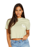 The Volcom Womens Pocket Dial T-Shirt in Sage