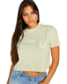 The Volcom Womens Pocket Dial T-Shirt in Sage