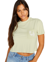 The Volcom Womens Pocket Dial T-Shirt in Sage