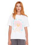 The Volcom Womens Tetsunori 2 T-Shirt in White