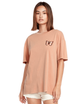 The Volcom Womens Stones Throw T-Shirt in Clay