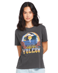 The Volcom Womens Lock It Up Tee in Black