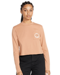 The Volcom Womens Pocket Dial Long Sleeve T-Shirt in Clay