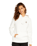 The Volcom Womens Truly Deal Hoodie in Star White