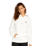 The Volcom Womens Truly Deal Hoodie in Star White