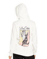 The Volcom Womens Truly Deal Hoodie in Star White