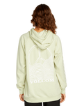 The Volcom Womens Truly Stoked Hoodie in Sage