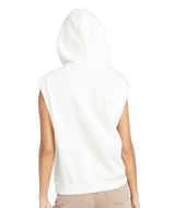 The Volcom Womens Sleeveless Hoodie in Star White