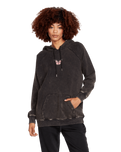 The Volcom Womens Truly Stoked BF Hoodie in Black