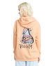 The Volcom Womens Truly Stoked Hoodie in Clay