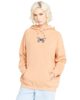 The Volcom Womens Truly Stoked Hoodie in Clay