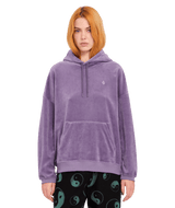 The Volcom Womens Stone Heart Up Hoodie in Vintage Violet