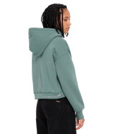 The Volcom Womens Longo Hoodie in Sea Green