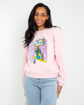 The Volcom Womens French Surf Sweatshirt in Lilac Ash