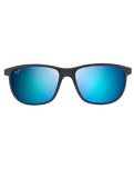 The Maui Jim Dragon's Teeth Polarised Sunglasses in Dark Navy & Blue Hawaii