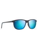 The Maui Jim Dragon's Teeth Polarised Sunglasses in Dark Navy & Blue Hawaii