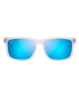 The Maui Jim Stone Shack Polarised Classic Sunglasses in Matte Crystal & Blue Hawaii